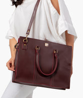Burgundy laptop bag